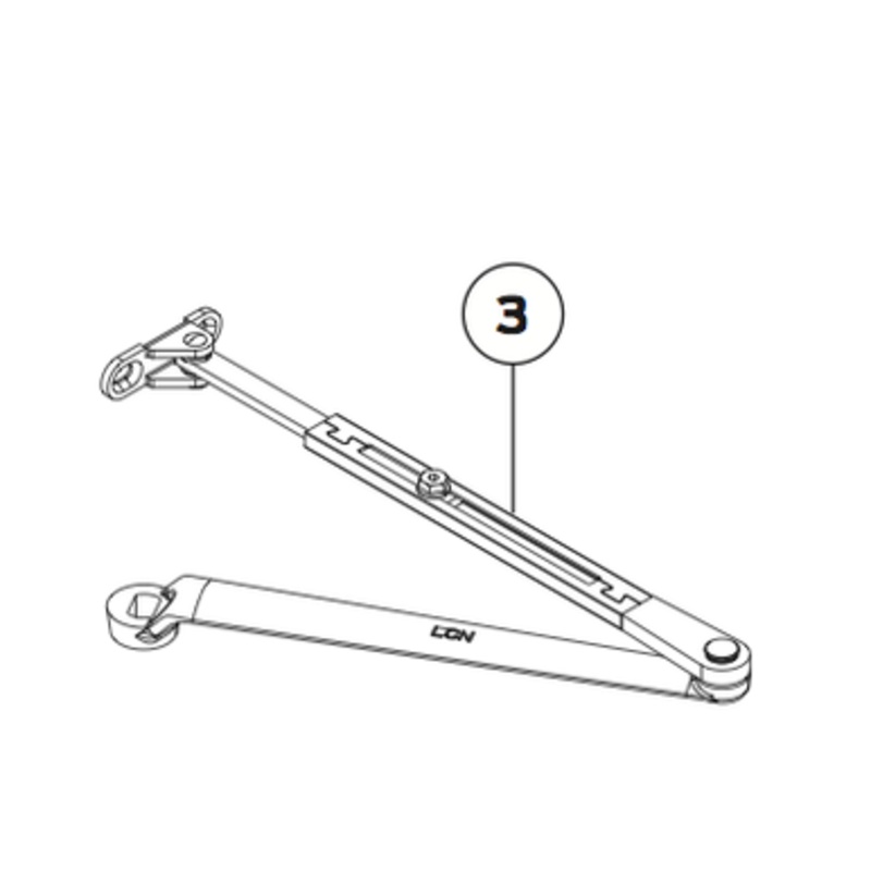 Long Regular Arm #4040XP-3077L US3  LCN