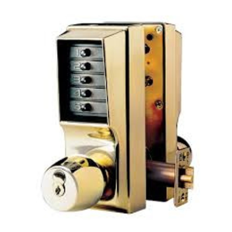 Simplex EE1021C/EE1021C-05-41 Cylindrical PBL Lock Withknob 1/2in Thrw Float Fp With234in Bs in Antique Brass