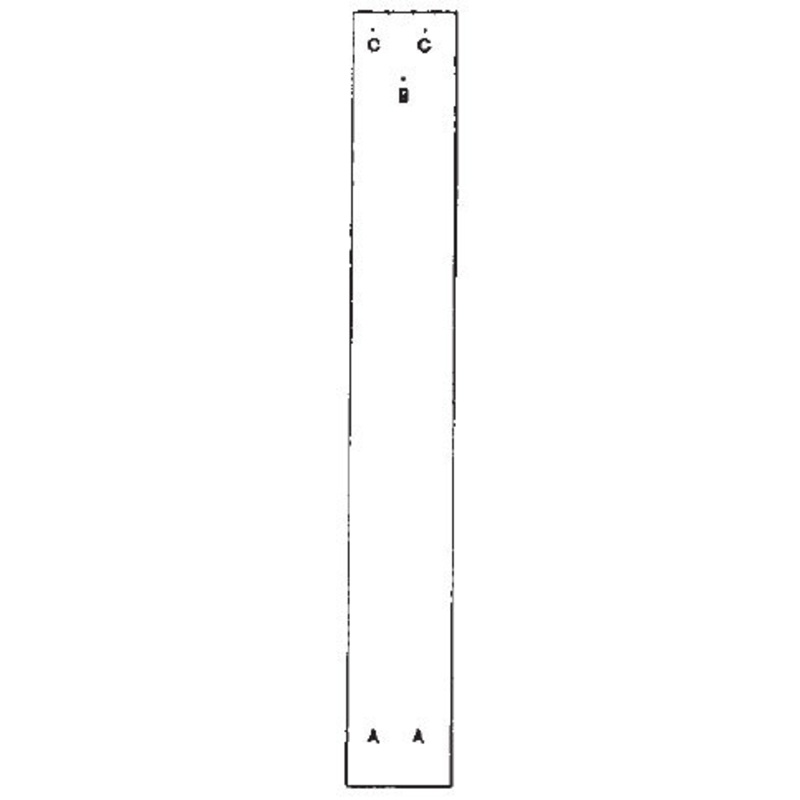 Simplex 64144-000-01 Template (Cardboard) 3000 Series 1 42377 In/28mm Left Hand