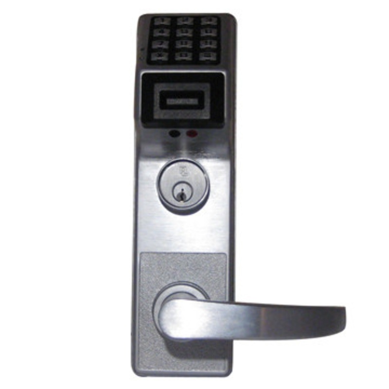 Alarm Lock ETPDLR1G-26DS88 Trilogy Exit Trim Sargent S88 Standard Rim, Regal Lever Digital Prox Reader in Satin Chrome