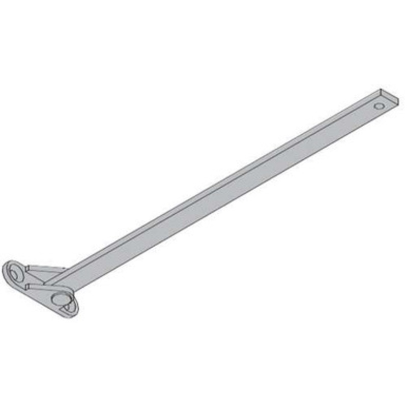 LCN 1260-79LR-STAT Surface Mount Door Closer Long Rod and Shoe Arm Screw in Statuary Finish