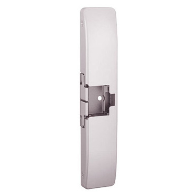 HES- 9700-605-LBSM Windstorm and Fire Rated Square Bolt Solution Surface Mounted Electric Strike with Latchbolt Strike Monitor in Bright Brass