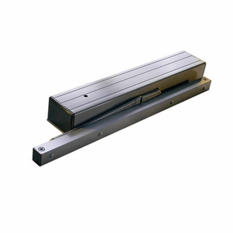 LCN 2313ME-3971-24V-LH-AL Surface Mount Door Closer with Cylinder Only 24V Left Hand in Aluminum Finish