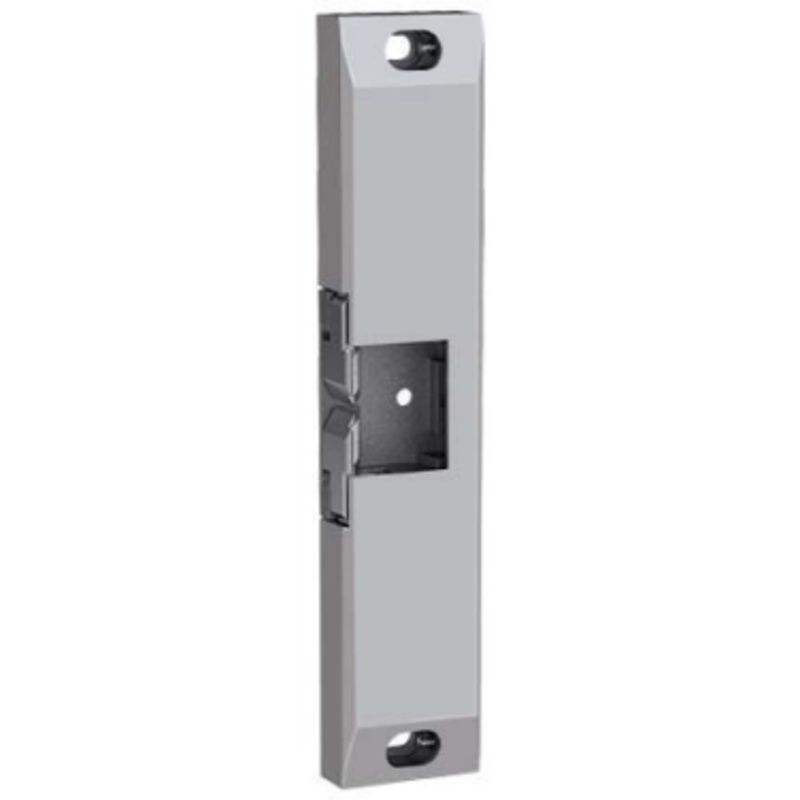 HES- 9700-630 Windstorm and Fire Rated Square Bolt Solution Surface Mounted Electric Strike in Satin Stainless Steel