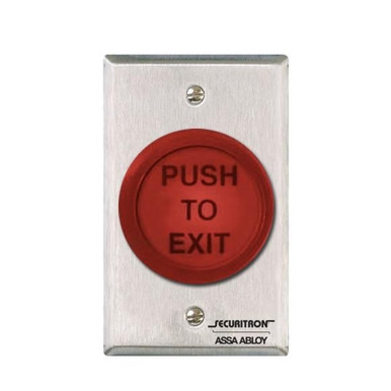 Securitron PB5 Momentary Illuminated 2 Round Push Button