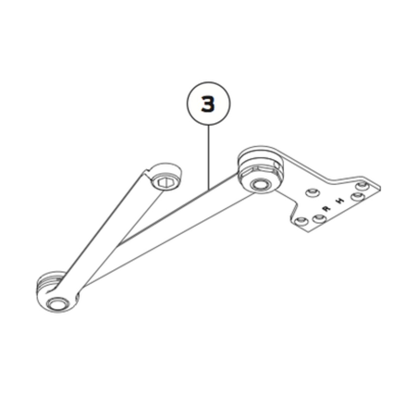 4040 Series H Eda Arm Rh Us4 #4040XP-3049EDA RH US4  LCN