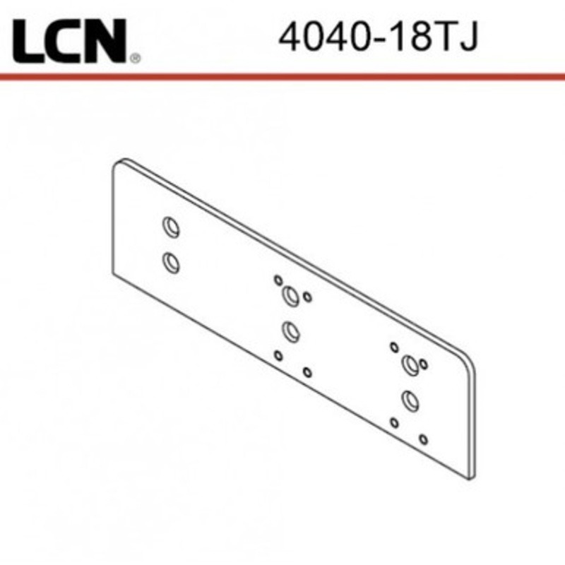 4040 Ser Drop Plate Tj Black #4040XP-18TJ BLACK  LCN