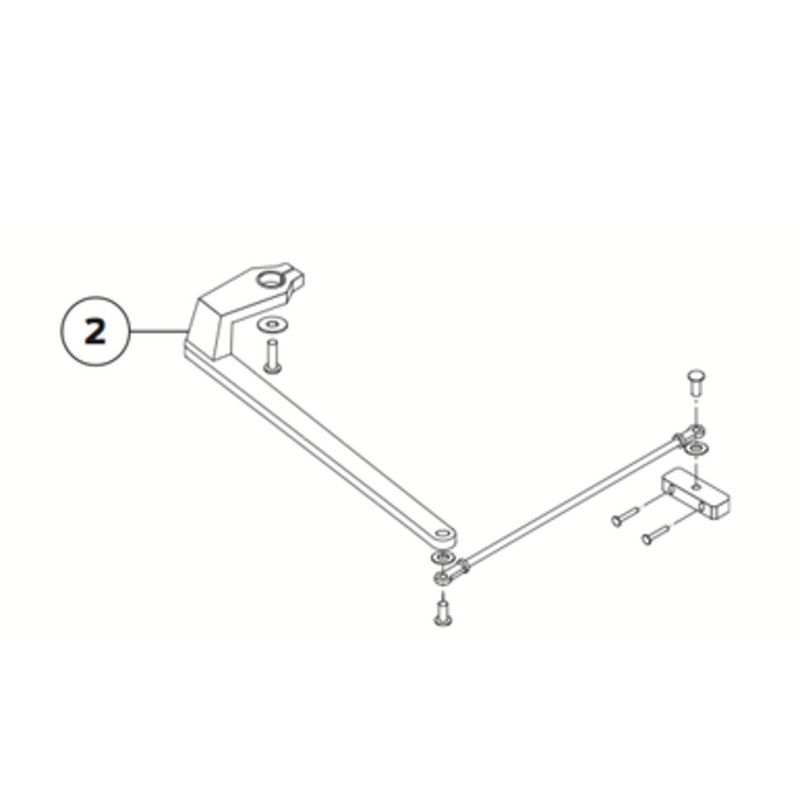 Regular Arm Assembly #4040XP-3077 US4 Satin Brass  LCN