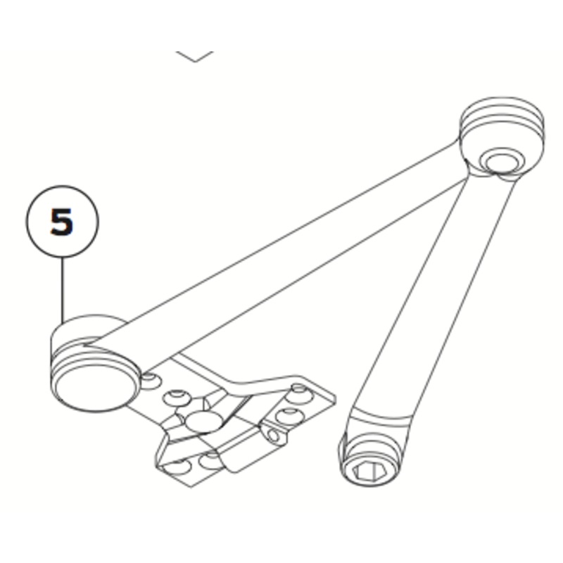 Spring Cush-n-stop Arm #4040XP-3077SCNS DKBRZ  LCN