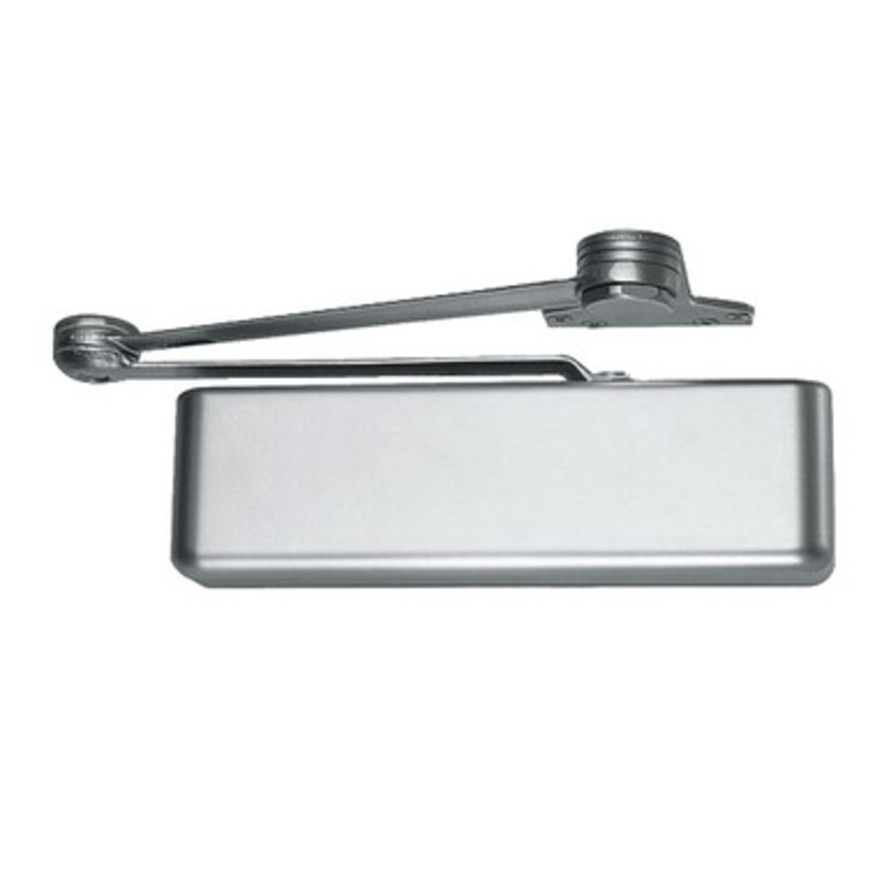 LCN 4111-CUSH-MC-LH-AL Surface Mount Smoothee Door Closer Right Hand with Cush Arm in Metal Cover Aluminum Finish