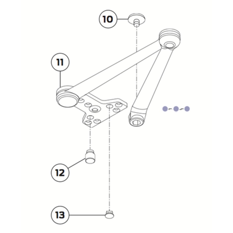 Cush Arm Stop #4040XP-384 STAT  LCN