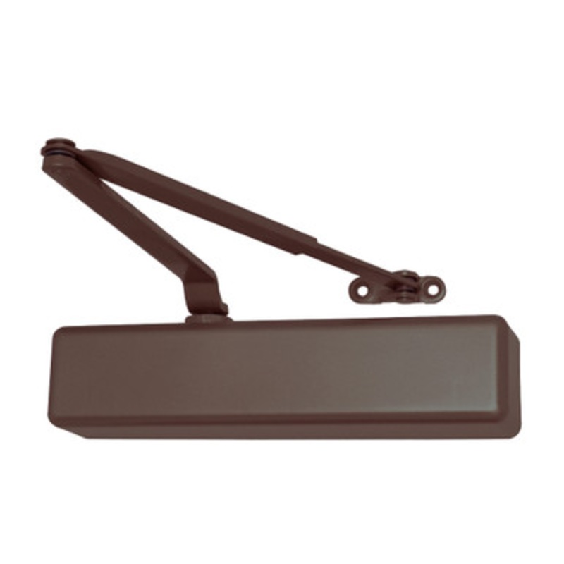 LCN 1461-EDA-W-62G-DKBRZ-DEL Surface Mount Door Closer Extra Duty Arm part Thick Hub Shoe in Dark Bronze Delayed Finish