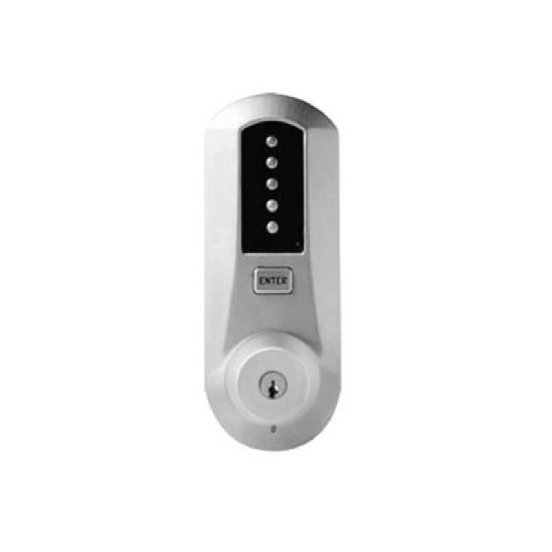 Simplex 5051BWK-26D-41 Pushbutton Knob Lock with Best Core override in Satin Chrome