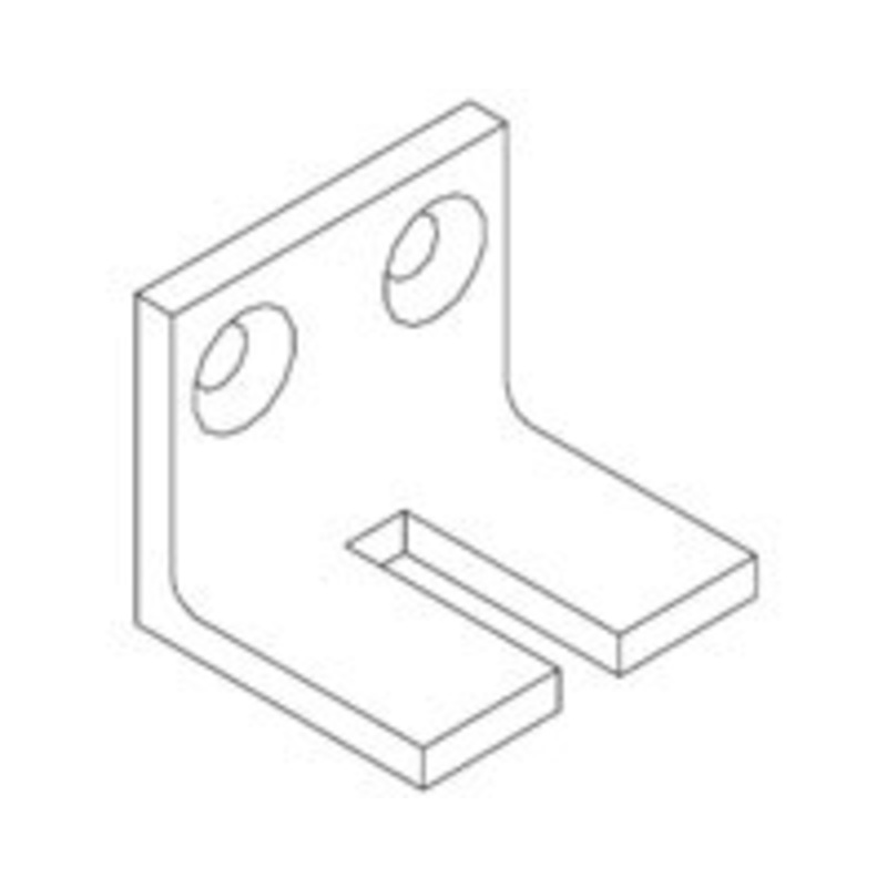 LCN 1460-30A-BRASS Surface Mount Door Closer part Mounting Plate Assembly in Brass Finish