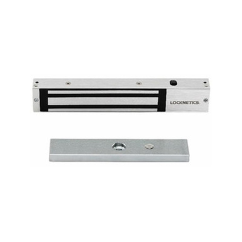 Locknetics Electromagnetic Locks MG1200  Maglock, 1200Lb Holding Force, 12/24VDC, Satin Stainless Steel