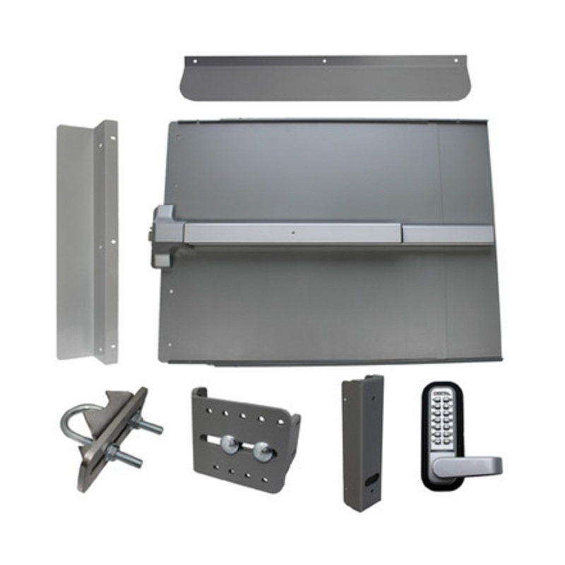 LOCKEY ED61 Edge Panic Shield Security Kit with LockeyUSA PB1100