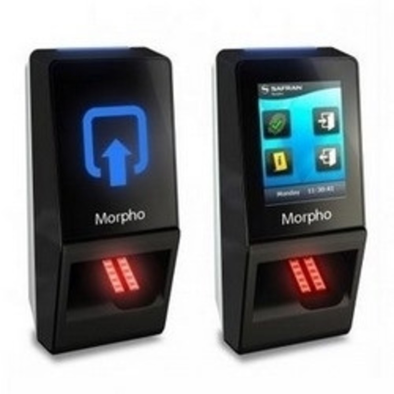 MorphoAccess SIGMA Lite with a Multi Card Reader Provides 1:3KUser Biometric Identification, Fake Finger Detection, 2.8 LED Indicator, Buzzer, IP65 Rated, FBI Certified IQS Optical Sensor