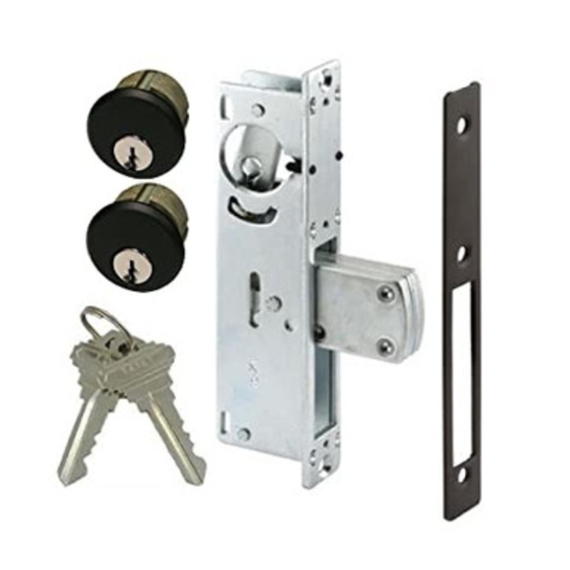 Storefront Deadbolt with Two Key Cylinder in Bronze Finish