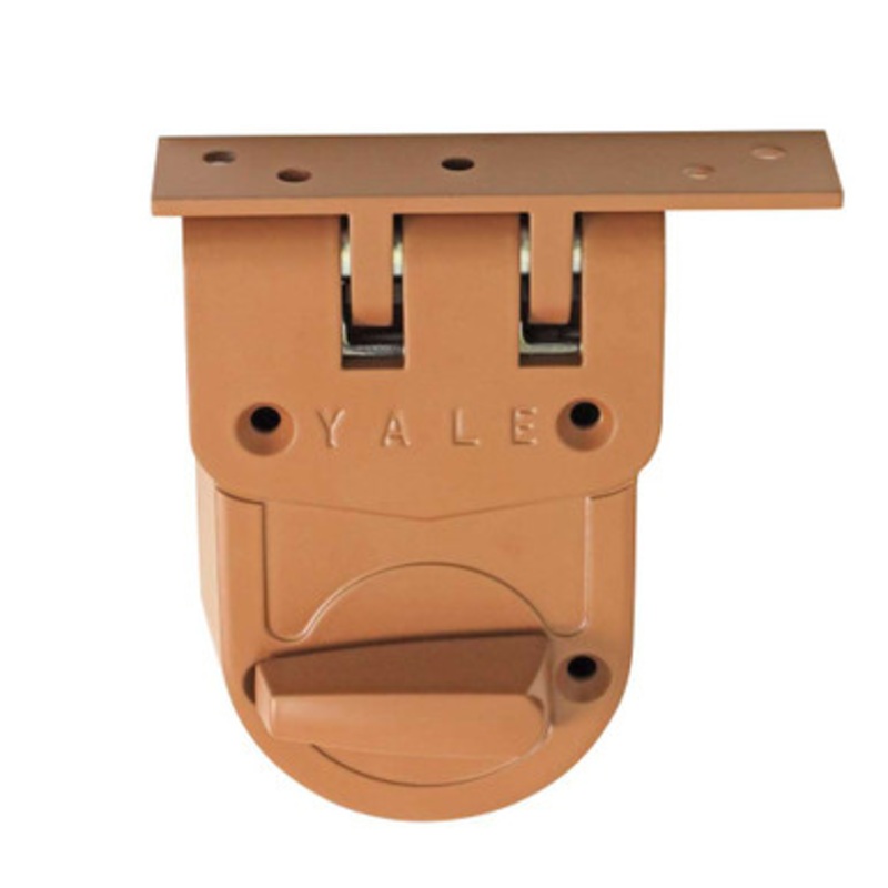 Yale Auxiliary Locks 197F  Yale Auxiliary Locks Jimmy Proof Deadlock, Single Cylinder, Flat Strike