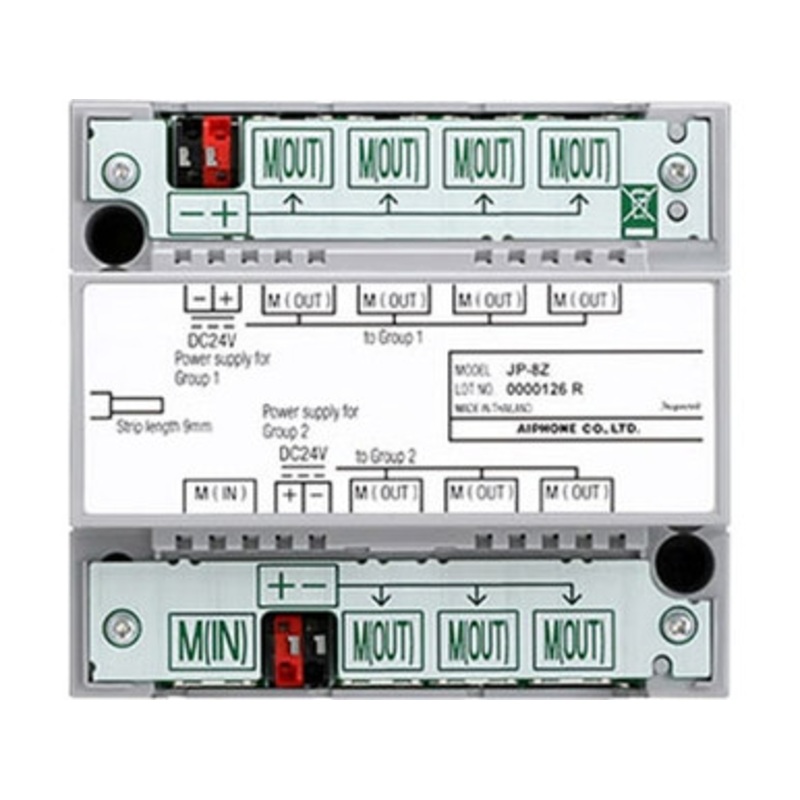 Aiphone JP-8Z  Video Intercom Distribution Adapter, Category 5e, For Video Sub Master Station