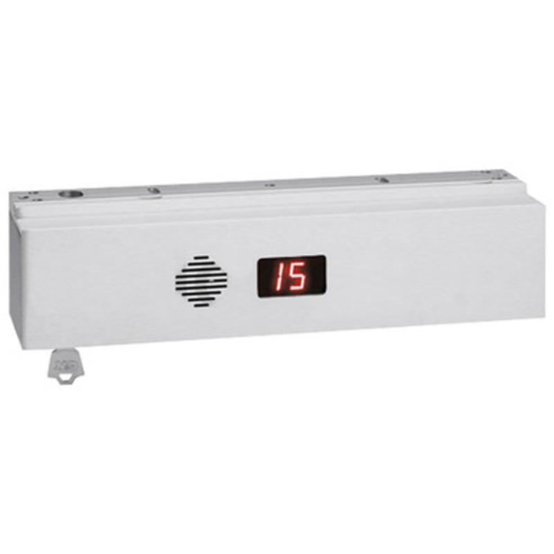SDC 1511SNDKV ExitCheck Integrated Delayed Egress Maglock, Single, 1650 lbs., Fixed 15 Second Delayed Release, Built-In Key Control, Dull Aluminum Finish