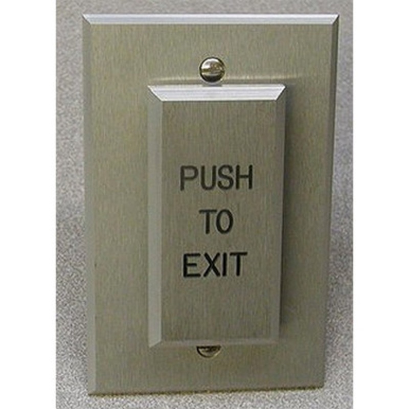 Dortronics W5286-P24xE1 Maintained Action Push Plate Single Gang Switch Push To Exit
