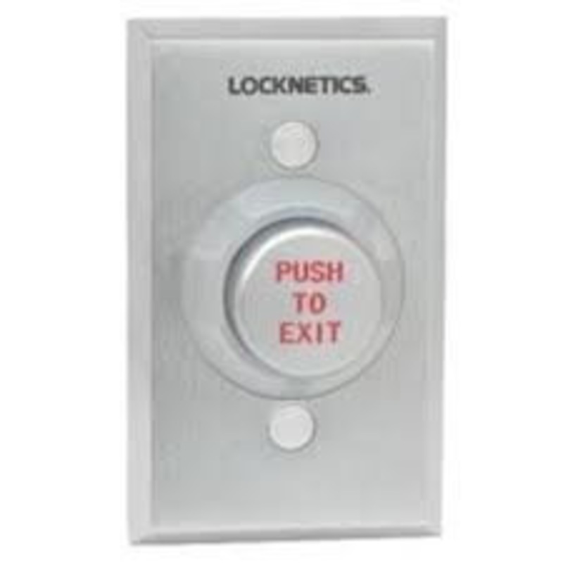 Schlage 631AL-EX Momentary Action Extreme Duty 1-1/4 Push Button Single Gang (Aluminum Push To Exit)
