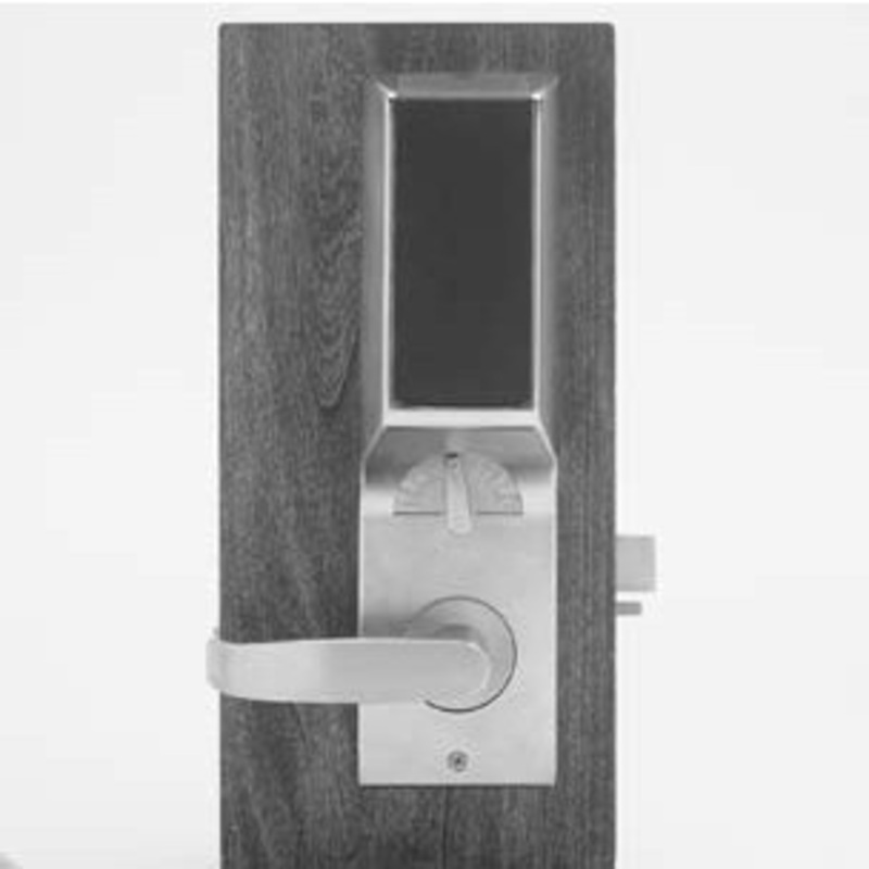 Sargent KP8276 LNL 26D 8200 Keypad Mortise Lock, Entry with Deadbolt, with Cylinder Override, LN-Rose, L-Lever, Satin Chrome