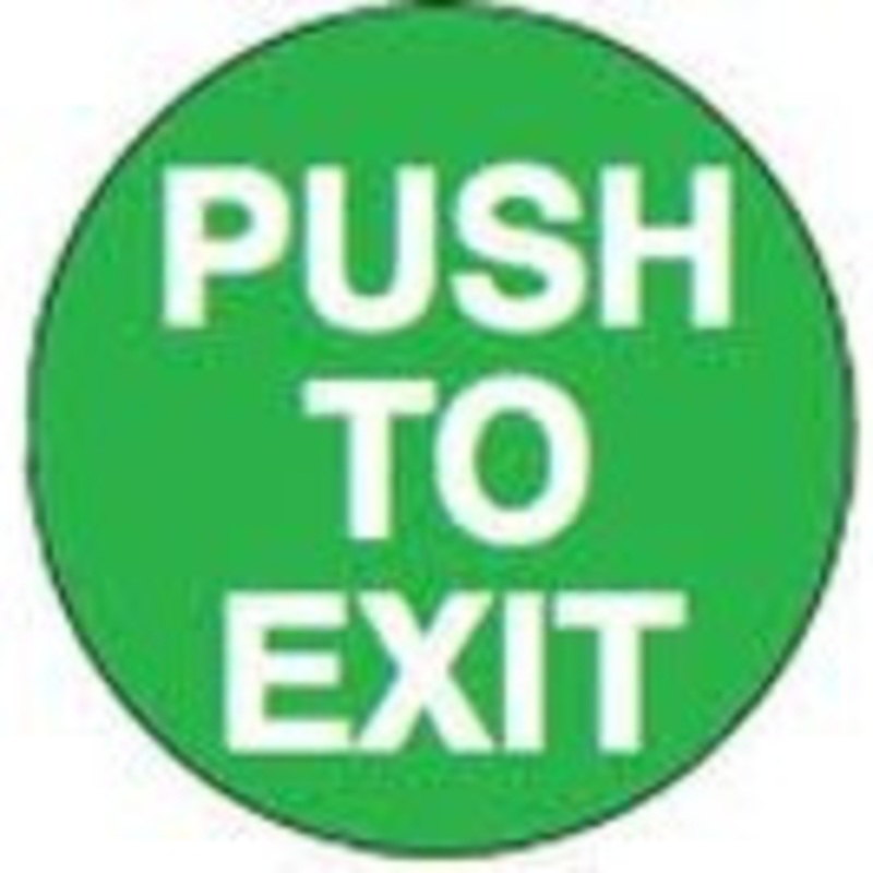 Schlage 623GR-EX-DA Delayed Action Heavy Duty 1-5/8 Push Button Single Gang (Green Push To Exit)