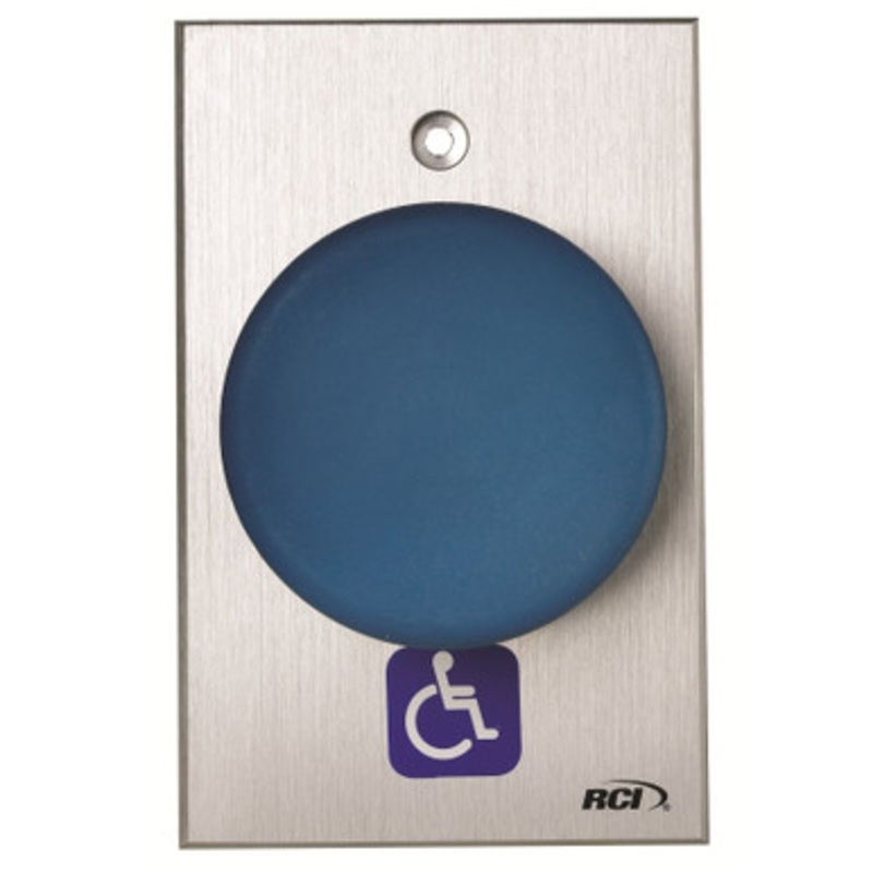 Rutherford Controls RCI 990H-MA Maintained Oversized Tamper Resistant Handicap Button