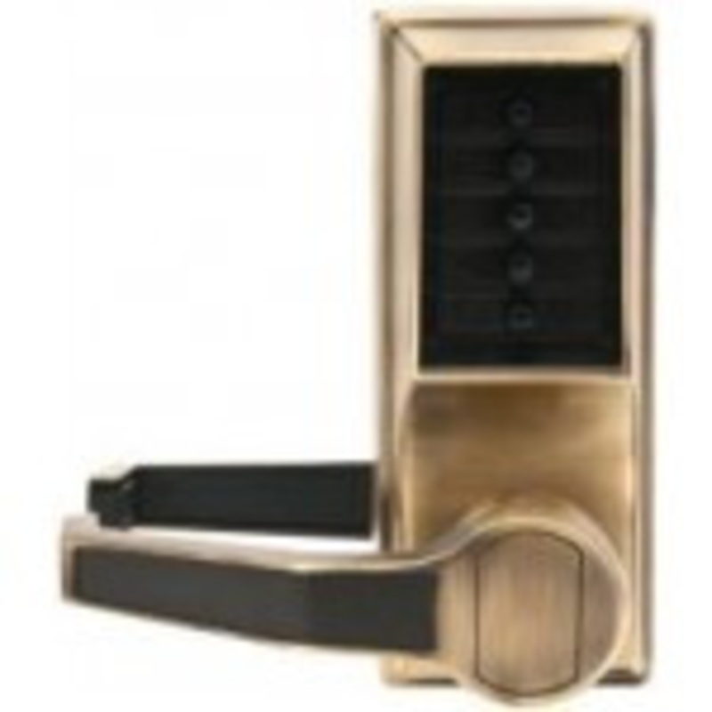 Dormakaba LL1021B-05-41 Pushbutton Lever Lock Best Core Override Prepped in Antique Brass