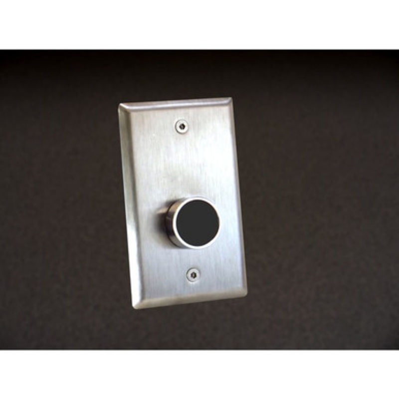 Dortronics 5276-MP8/B Alternate Action 1 Push Button Single Gang Plate Switch (No Text)