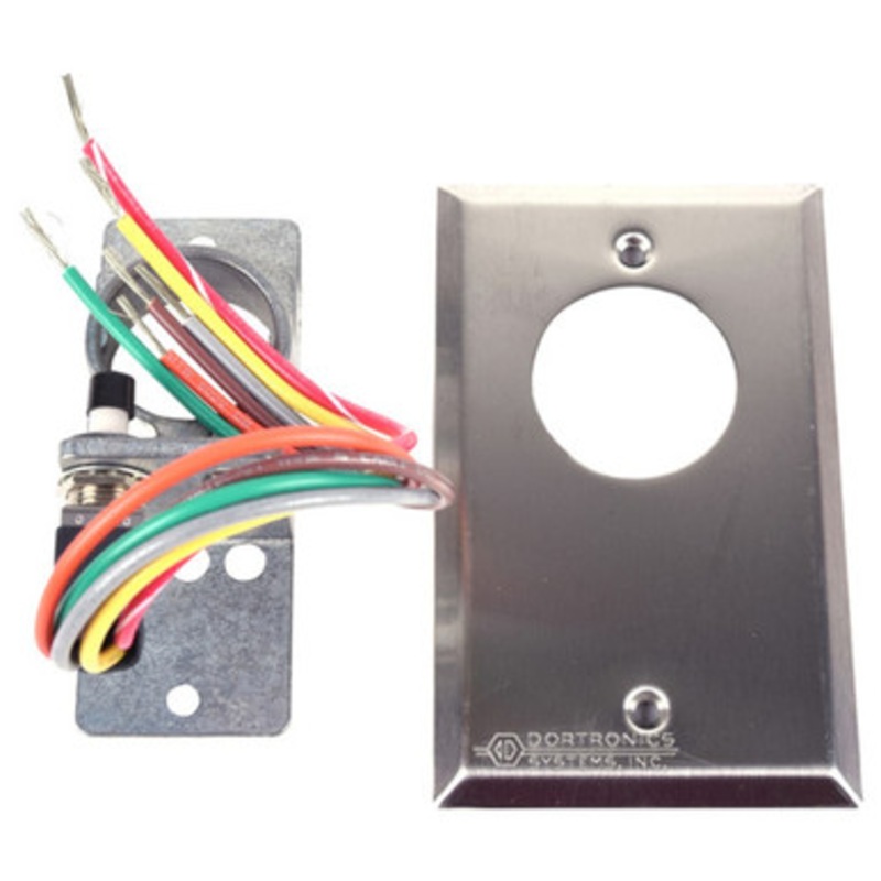 Dortronics WR5141-25 Mortise Cylinder Weather Resistant Key Switch Momentary Action