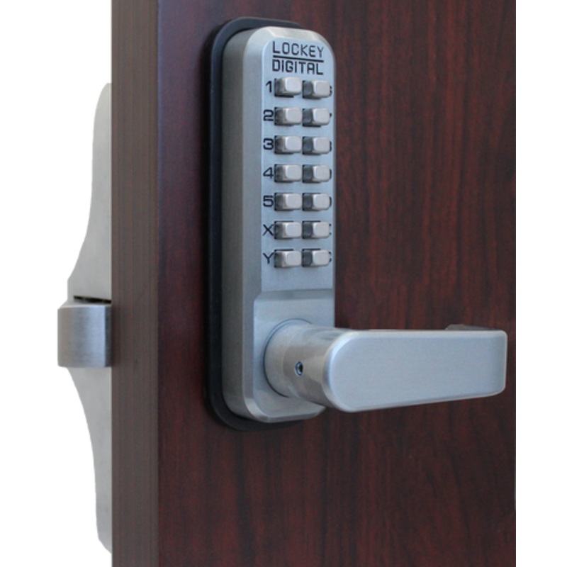LOCKEY 285P Medium Duty Exit Trim Lever with Passage for Panic Bars