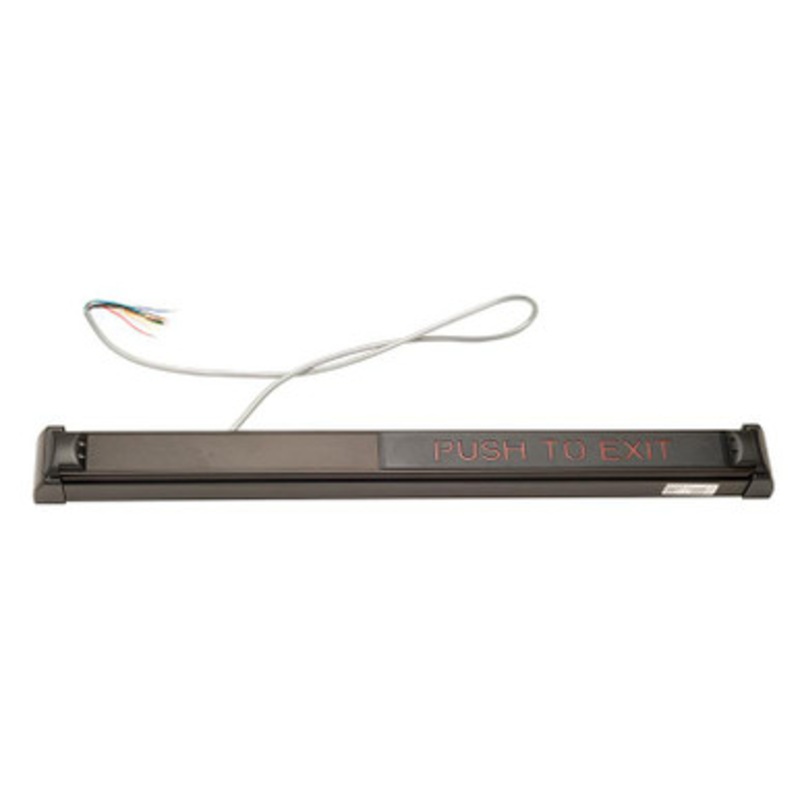 Schlage 672-36-313-GID-LHR Request to Exit TouchBar Glow In The Dark Bronze PUSH TO EXIT