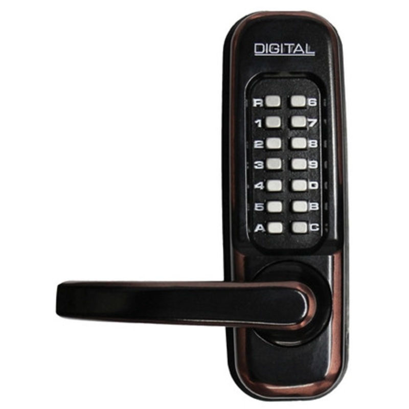 Lockey Keyless LEVER Mechanical Spring Latch Door Lock 1150