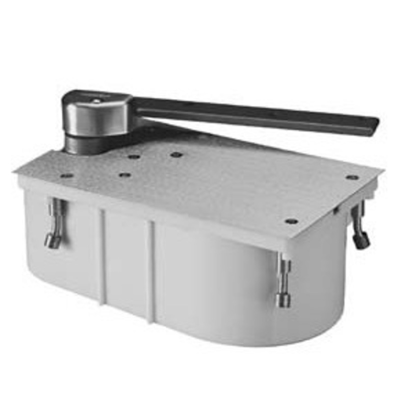 Rixson 27105N-LH Non-Hold Open 105 3/4 Offset Heavy Duty Floor Complete Door Closer Left Hand