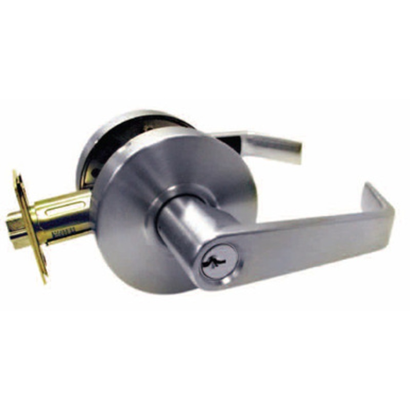 General Locks LX200 Series Rigid S Levers – LX253S – Entry – Less Latch – Brushed Chrome
