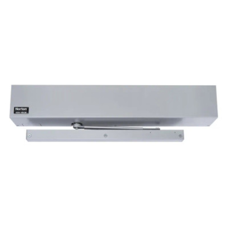 Norton 5740 689 Low Energy Surface Mounted Electrohydraulic Door Operator Universal Kit (Operator, Cover, Push and Pull Arms), Aluminum Painted Finish