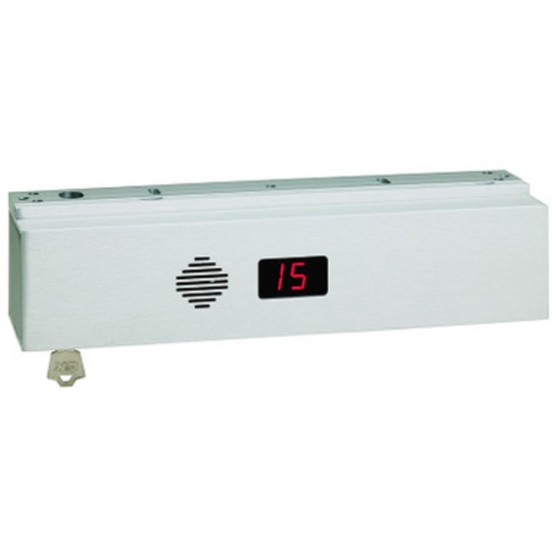 SDC 1511SNAKVD Single ExitCheck Delayed Egress EMLock, NFPA 101, IBC and IFC Compliant, Built in Key Switch, Door Position Status Monitor, Satin Aluminum Clear Anodized