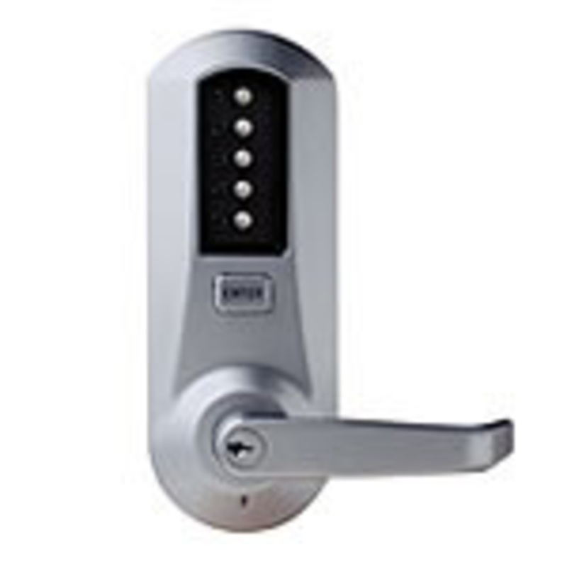 Kaba Simplex 5000 Series Model # 5010XK Pushbutton Lock used with exit device; Standard KABA LORI Key override included