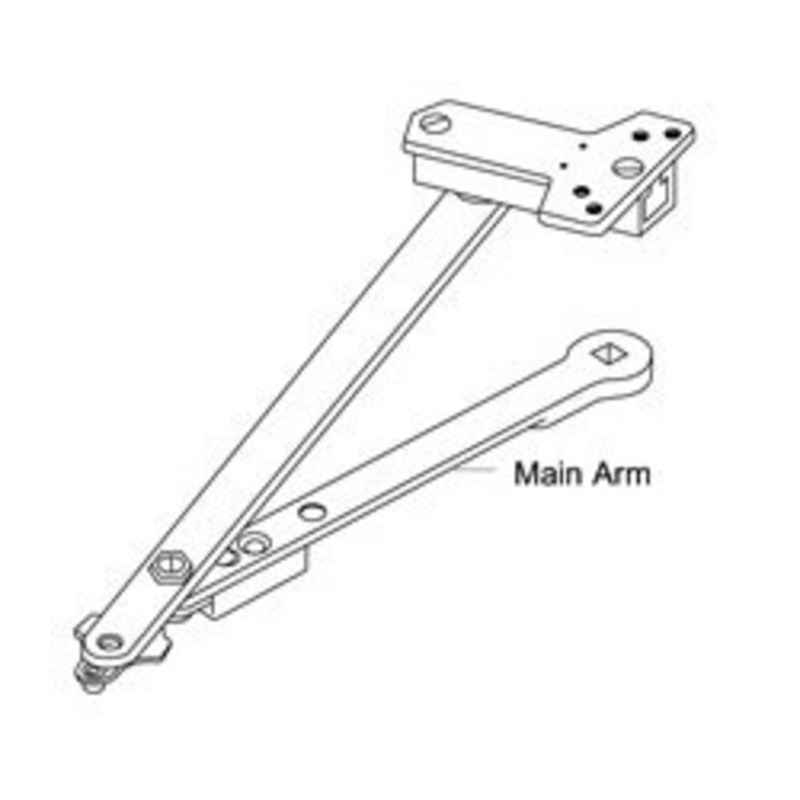 Norton 6100-3 689 Unitrol Arm Assembly, Hold Open, 33 to 41 Door Widths, 1600, 7500, 8000 Series, Aluminum