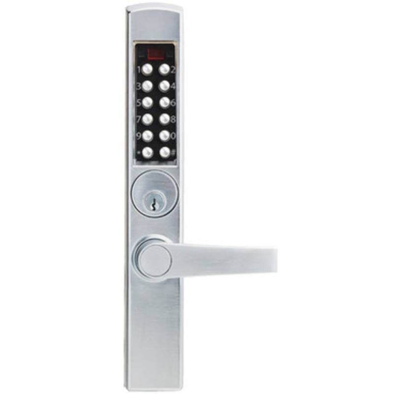 Eplex E3265MSNL-626-41 3000 Mortise Dlatch Lock Narrow Stile Lever in Satin Chrome