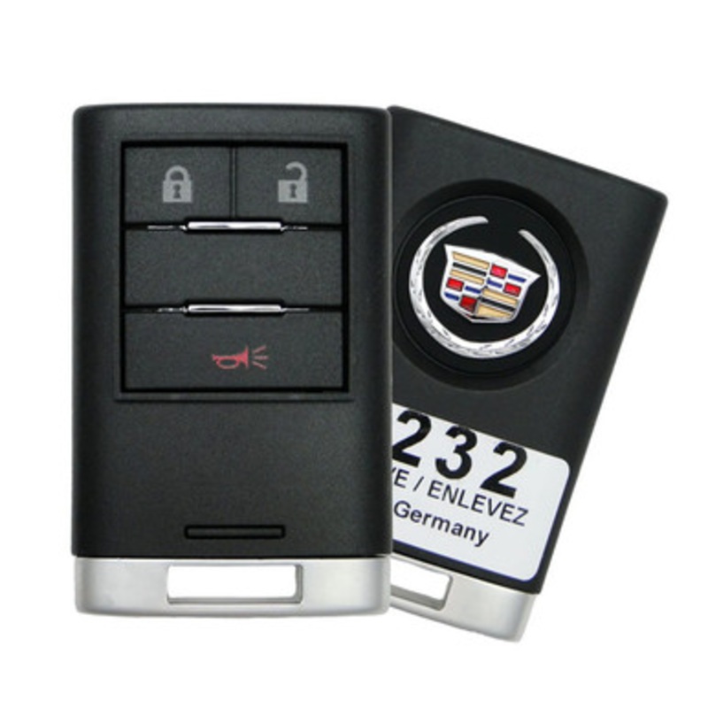 Cadillac 3 Button Smart Key NBGG093UCC, 20984232, 315 MHz – Refurbished, Grade A