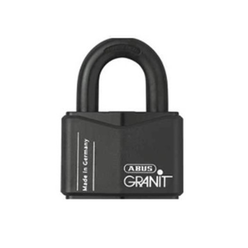 ABUS – 37/70RK – REKEYABLE GRANIT SERIES STEEL PADLOCK – BLACK – 3-1/32 BODY WIDTH