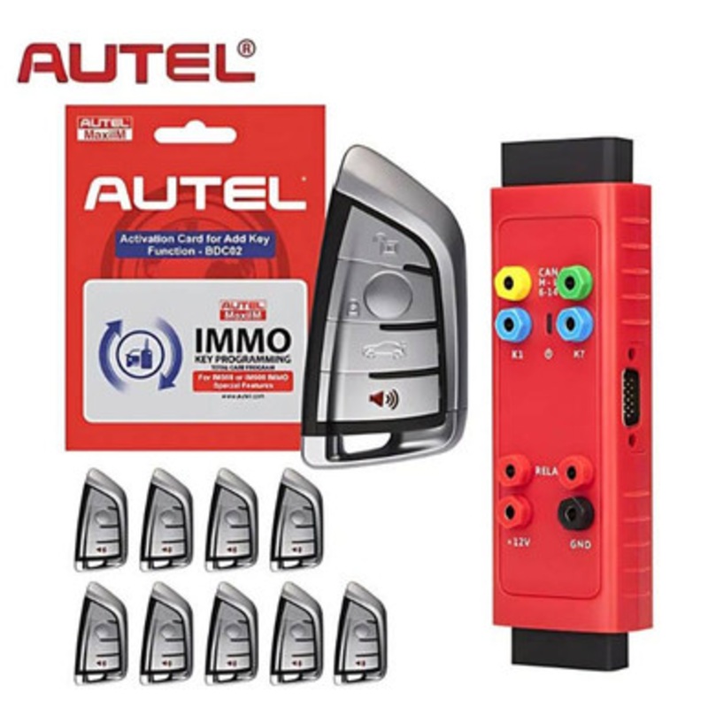 Autel IKEYBRAZ3GB Software Card, G-BOX3, & 4 Button BMW-Style IKEY Bundle for BMW G-Chassis Vehicles