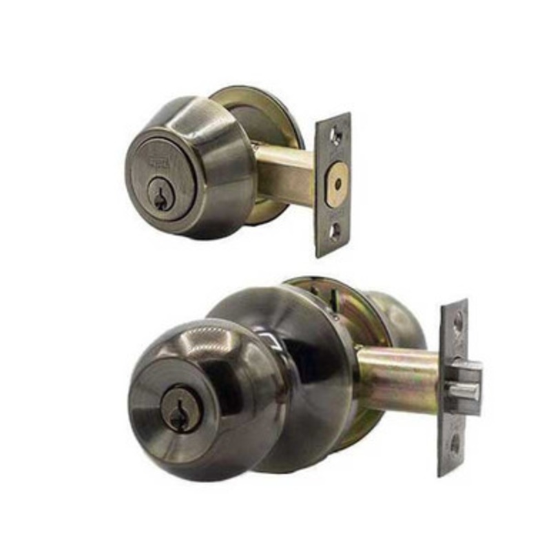 Deguard Premium Combo Lockset – Antique Bronze – Entrance – Grade 3 – SC1