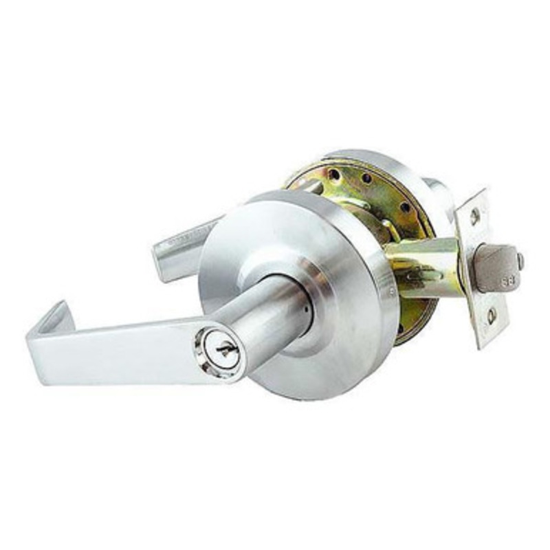 Kenaurd Commercial Lever Set Handle – 2-3/4 Standard Backset – Satin Chrome – Entrance – Grade 2