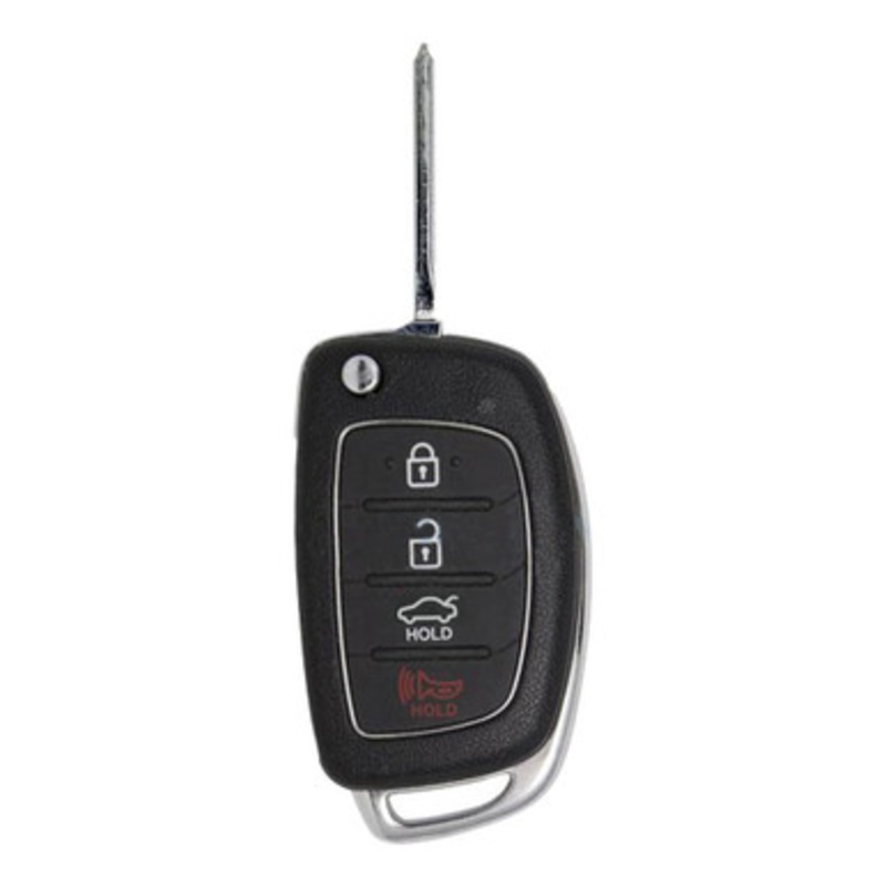 Keyless2Go Hyundai 4 Button Remote Flip Key TQ8-RKE-4F25 (LF 4BT), 95430-C1210, 433 MHz – Premium Aftermarket