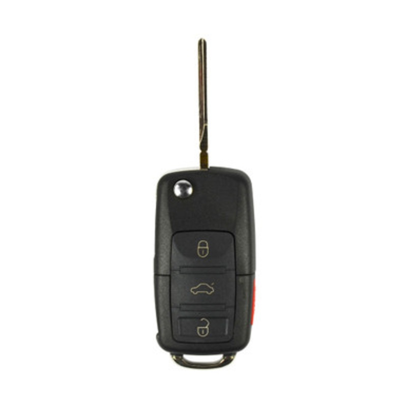 Volkswagen 4 Button Remote Flip Key 48 CAN – NBG 92596263, 1K0959753P, 315 MHz, Refurbished, Grade A